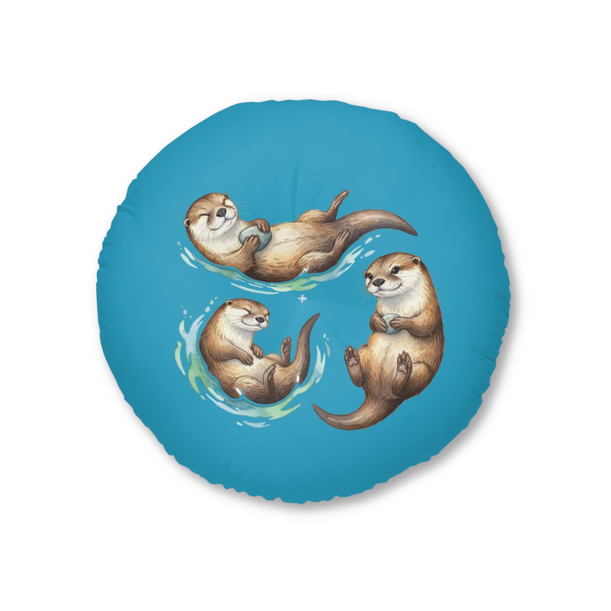 Round Tufted Floor Pillow —  Otter & Seal Calm Corner Cushion