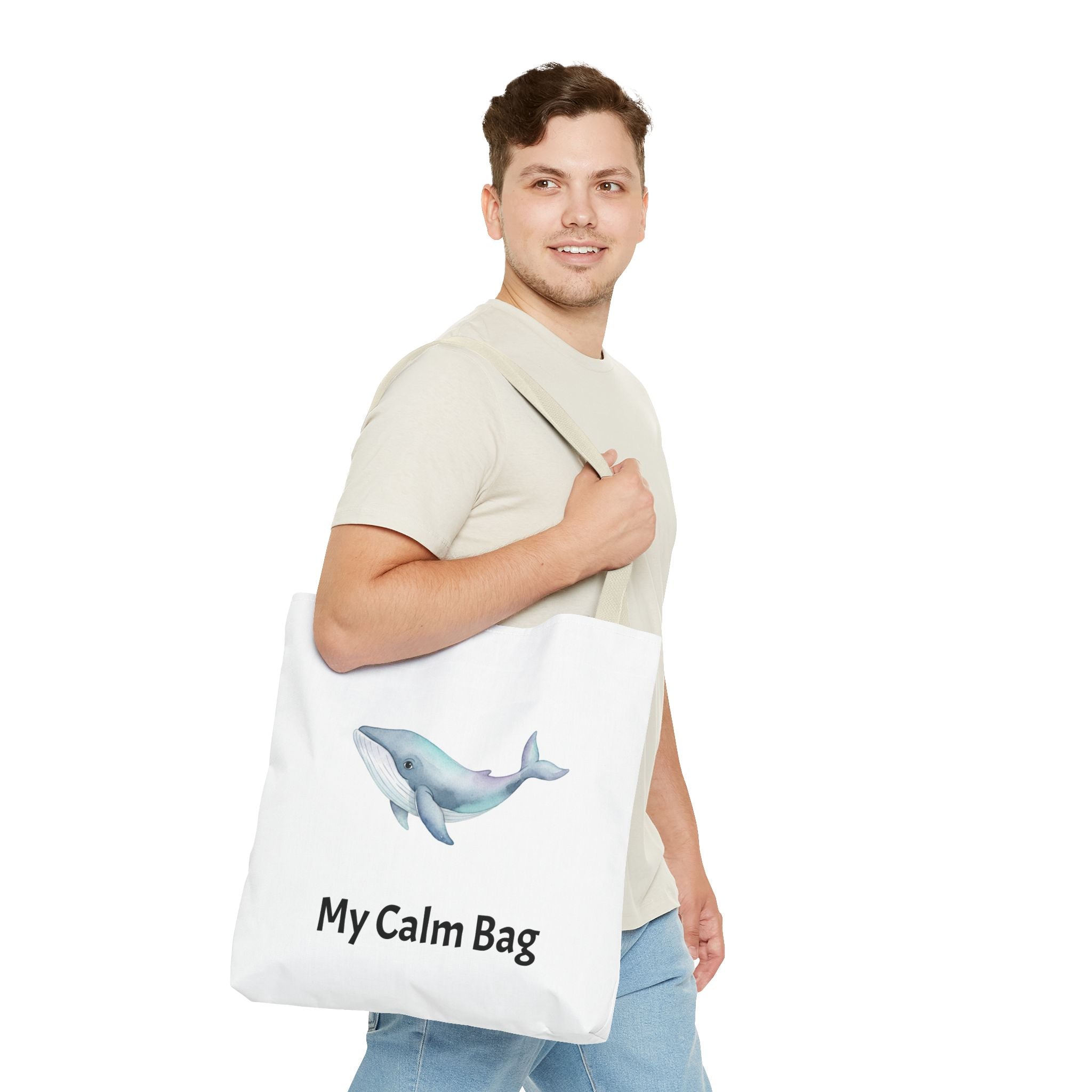 “My Calm Bag” Whale & Turtle Everyday Tote