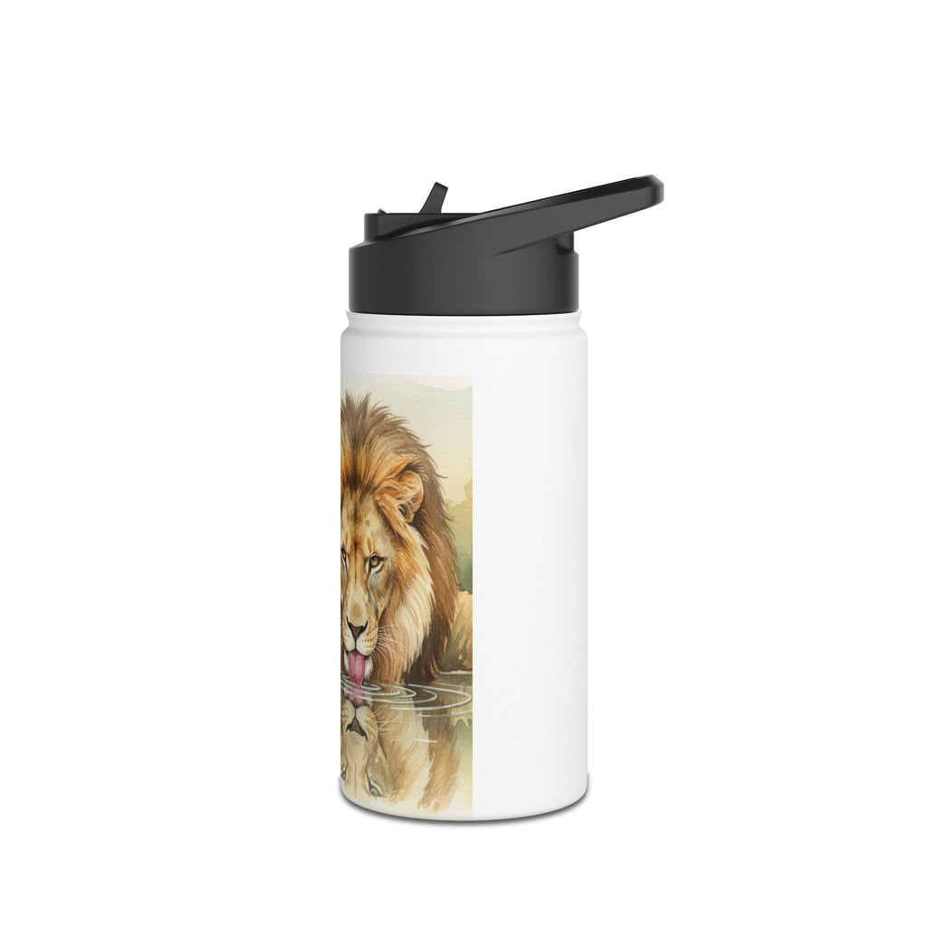 "Hydrate To Feel Great" — Lion Stainless Steel Water Bottle