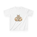Kids T-Shirt — Cute Sleeping Lynx Illustration