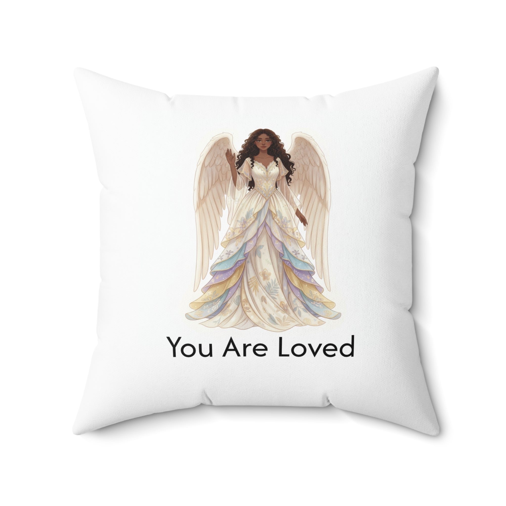 Inspirational Angel Pillow — "You Are Loved / You Are Seen" Calm Corner Pillow