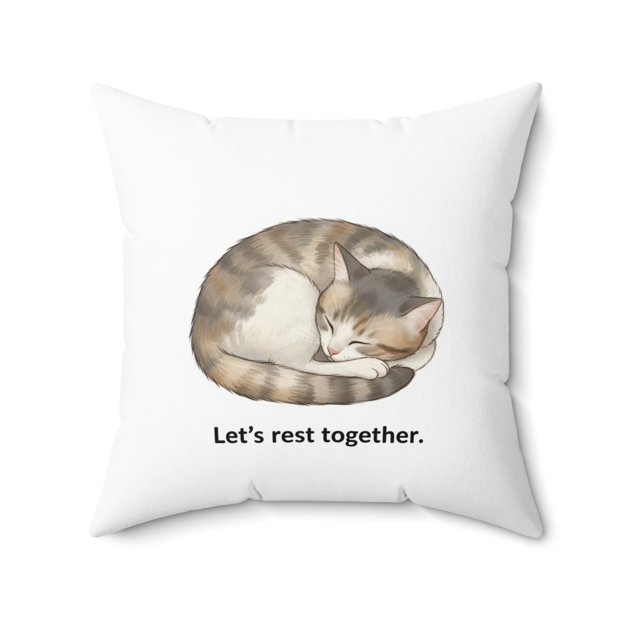 "Let's Rest Together" - Cat Calm Corner Pillow
