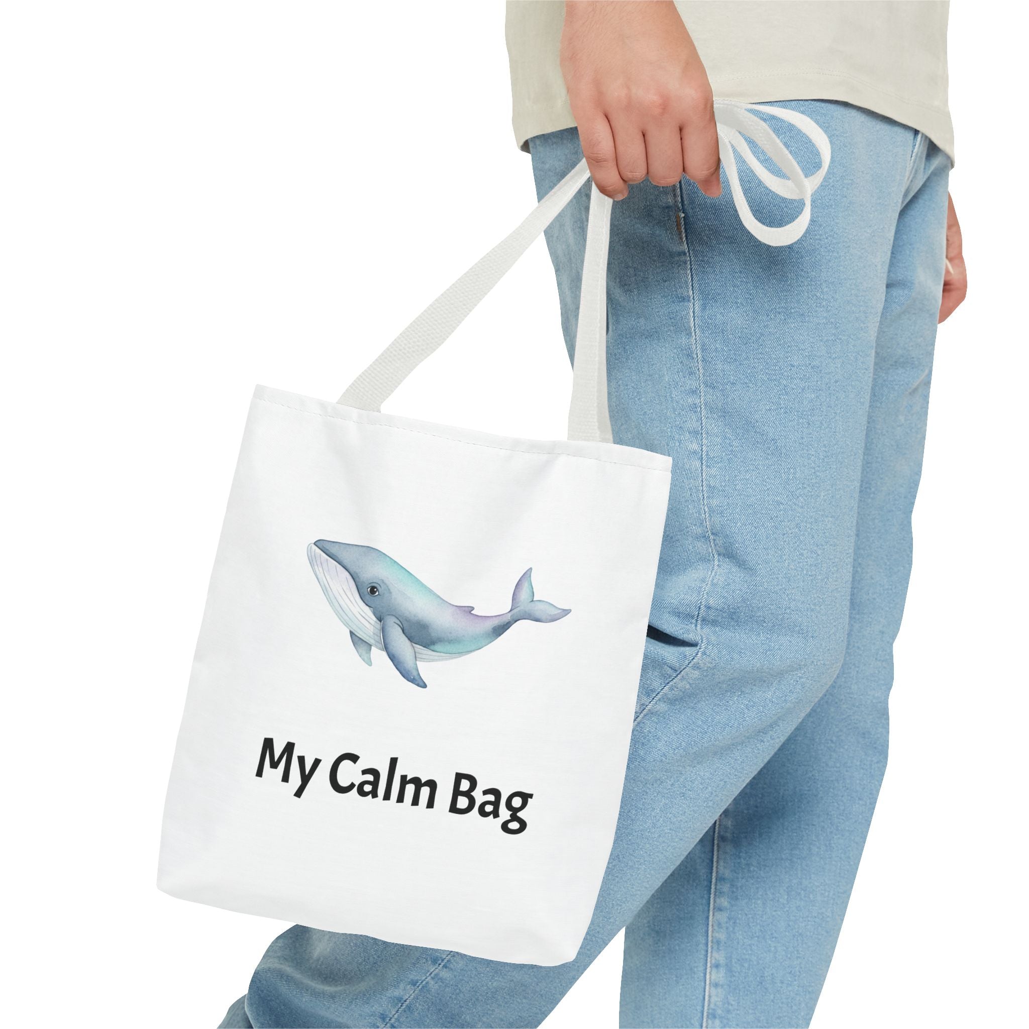 “My Calm Bag” Whale & Turtle Everyday Tote
