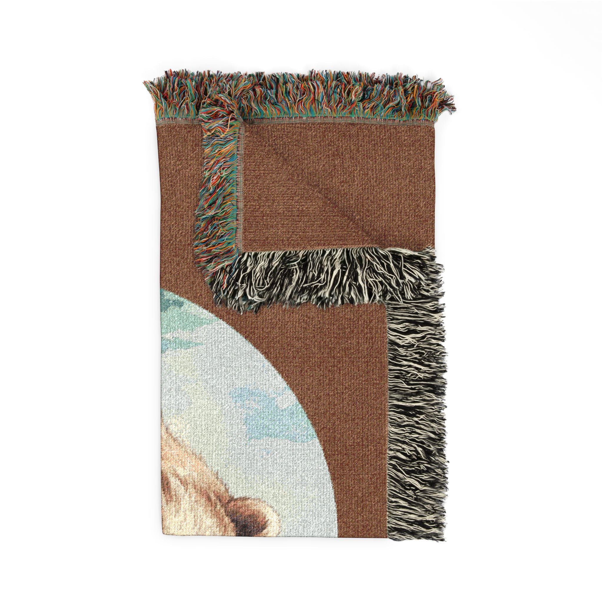 Cozy Mama Bear & Cub - Cotton, Woven Blanket
