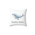 Whale 'Breathe Deeply' Calm Corner Pillow
