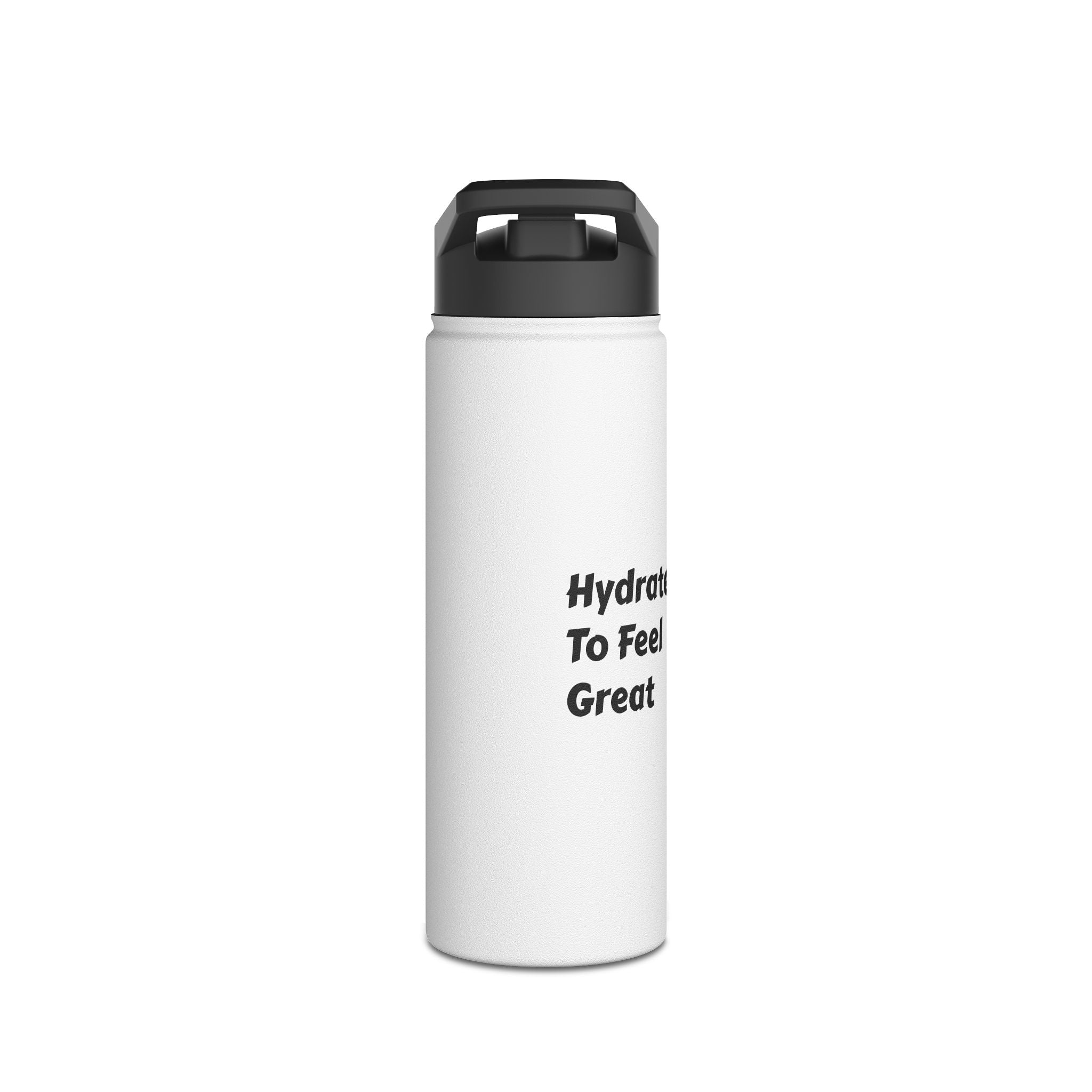 "Hydrate To Feel Great" — Lion Stainless Steel Water Bottle