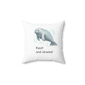 Manatee 'Rest and Unwind' Pillow