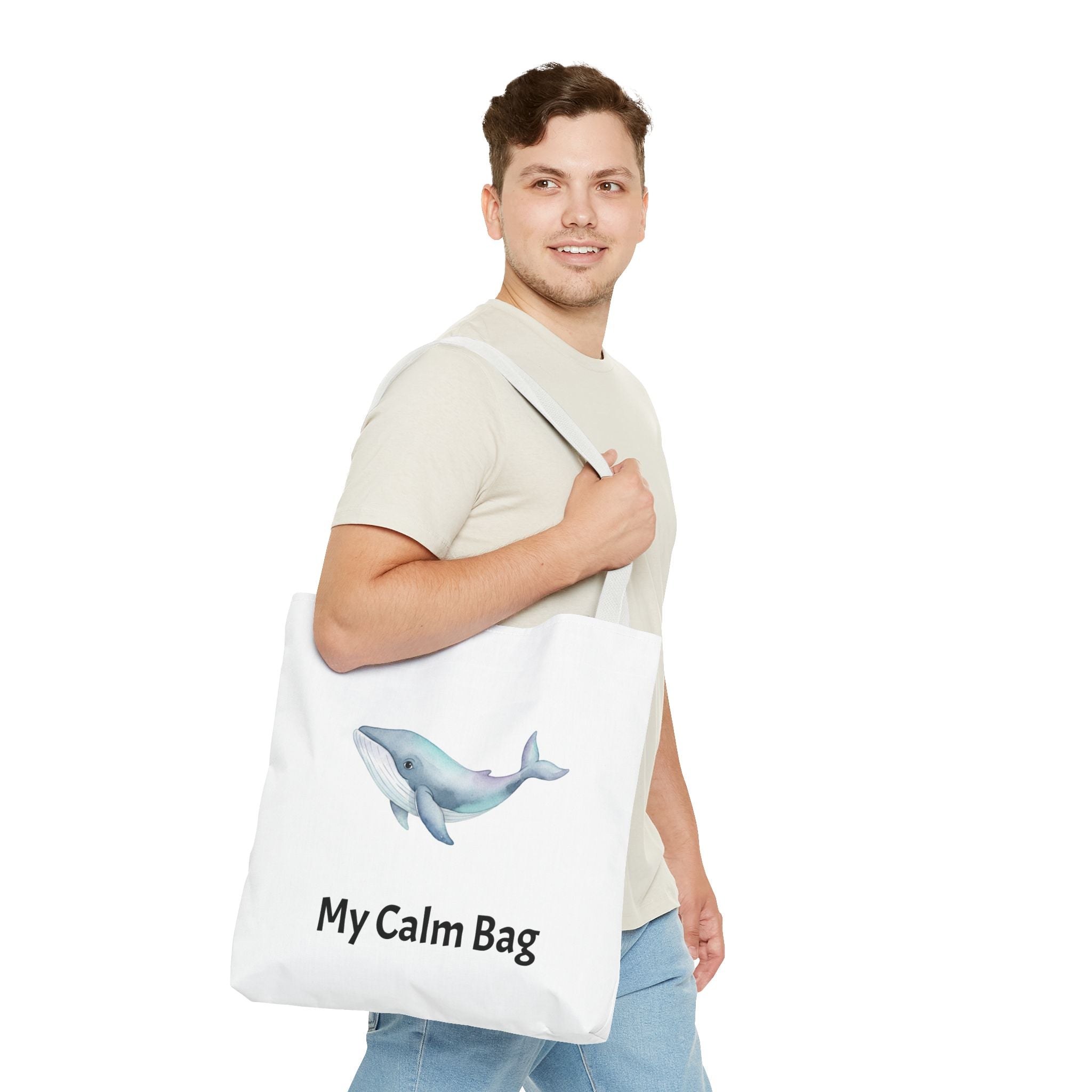 “My Calm Bag” Whale & Turtle Everyday Tote