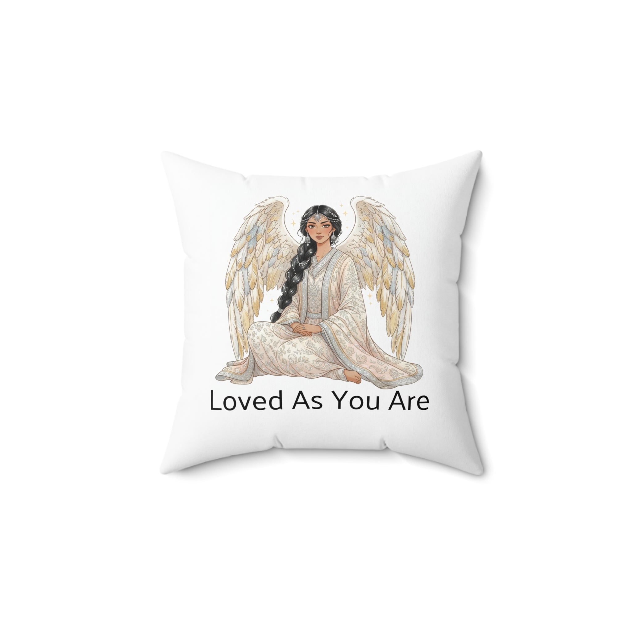 Angel Meditation Pillow — 'Breathe and Relax' / 'Loved As You Are'