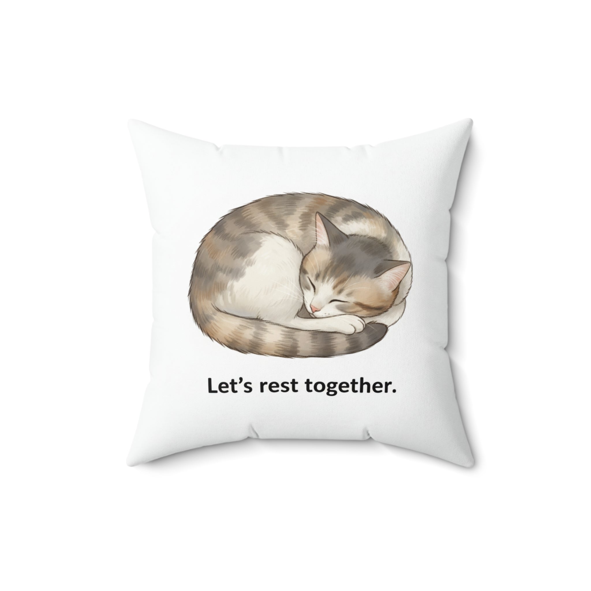 "Let's Rest Together" - Cat Calm Corner Pillow