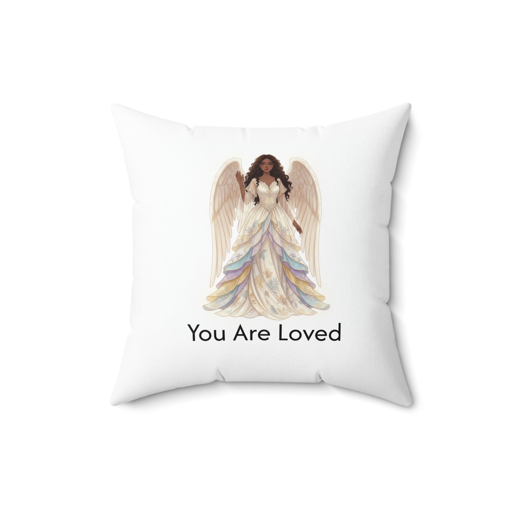 Inspirational Angel Pillow — "You Are Loved / You Are Seen" Calm Corner Pillow