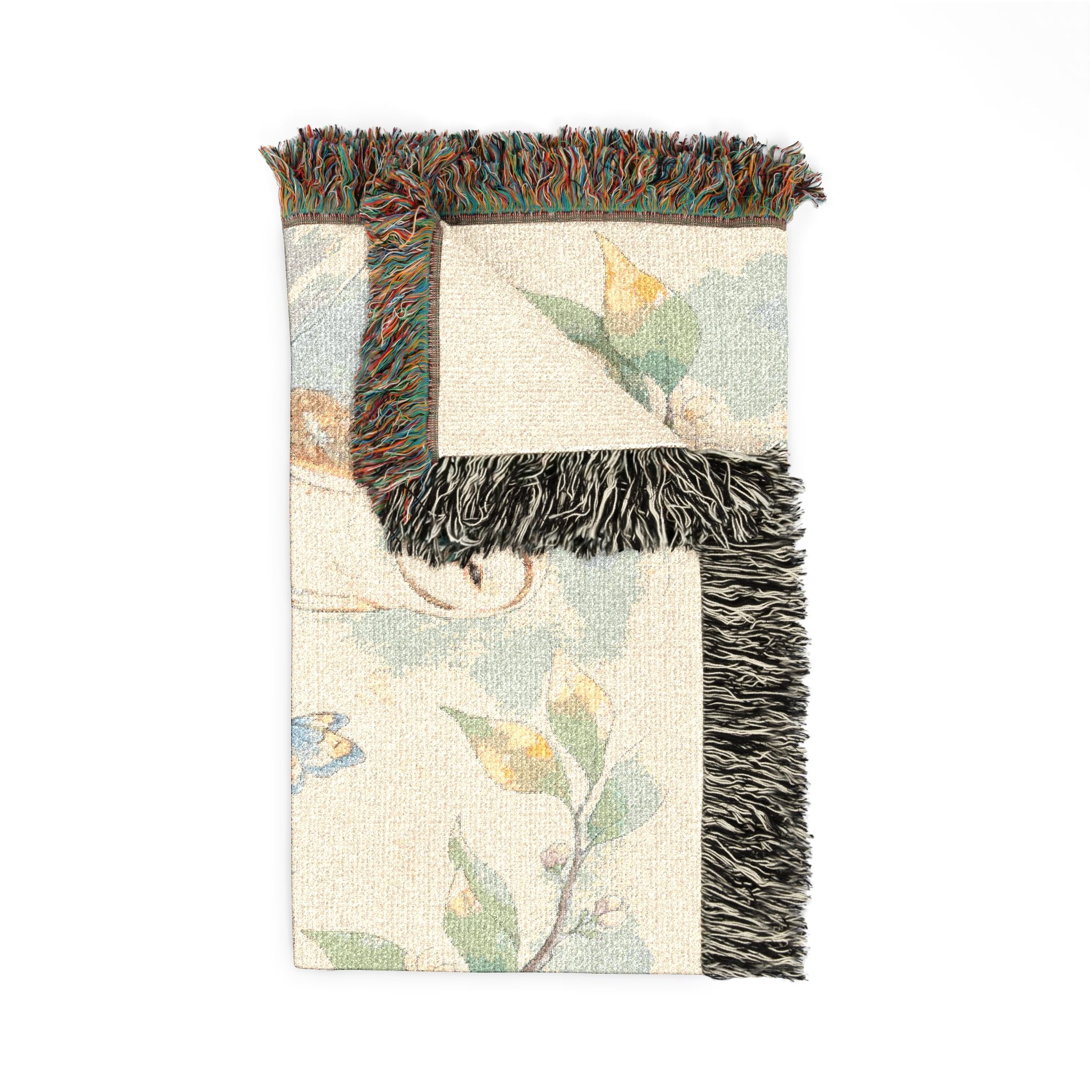 Red Panda Woven Blanket — "Breathe, Relax" Meditation Throw