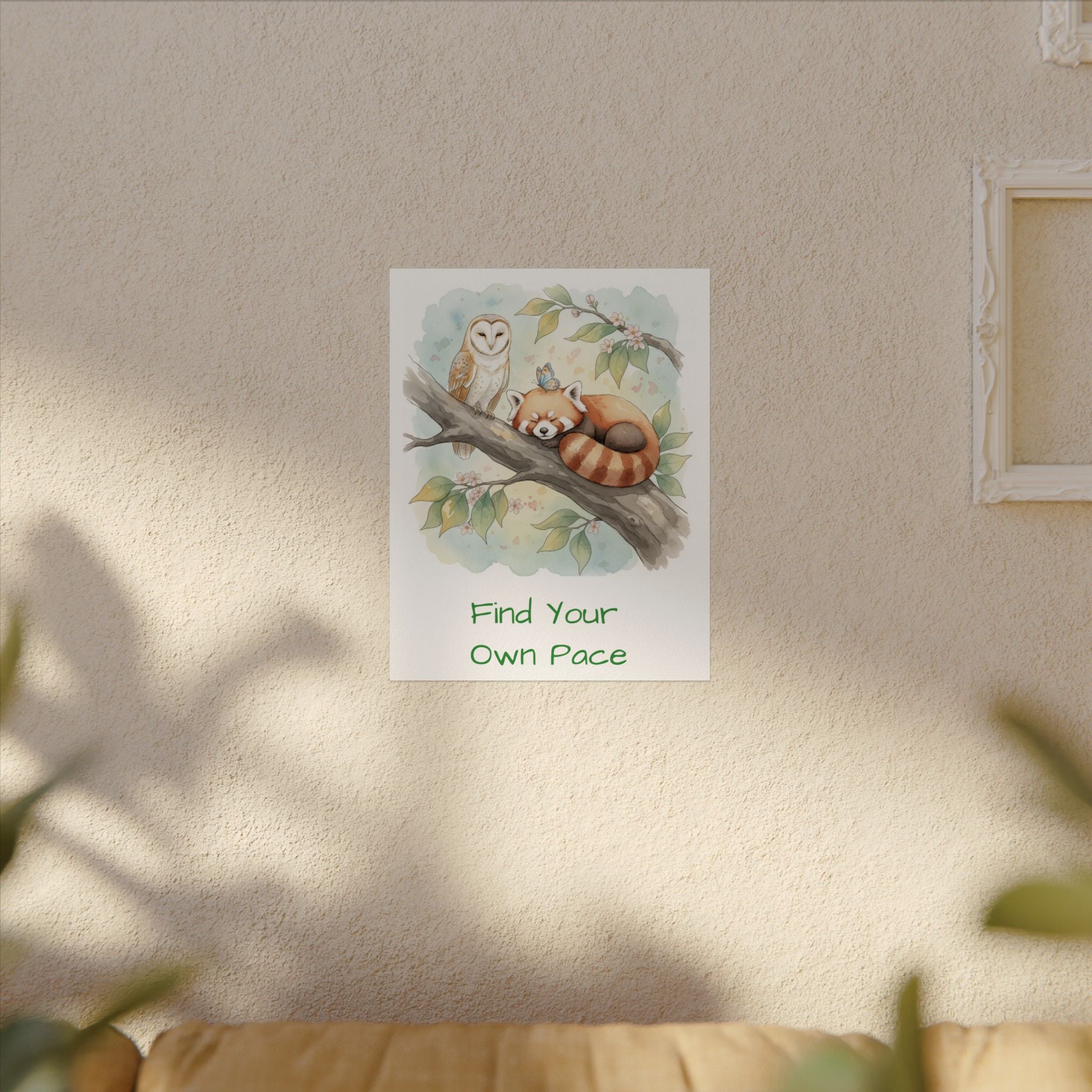Find Your Own Pace Watercolor Poster