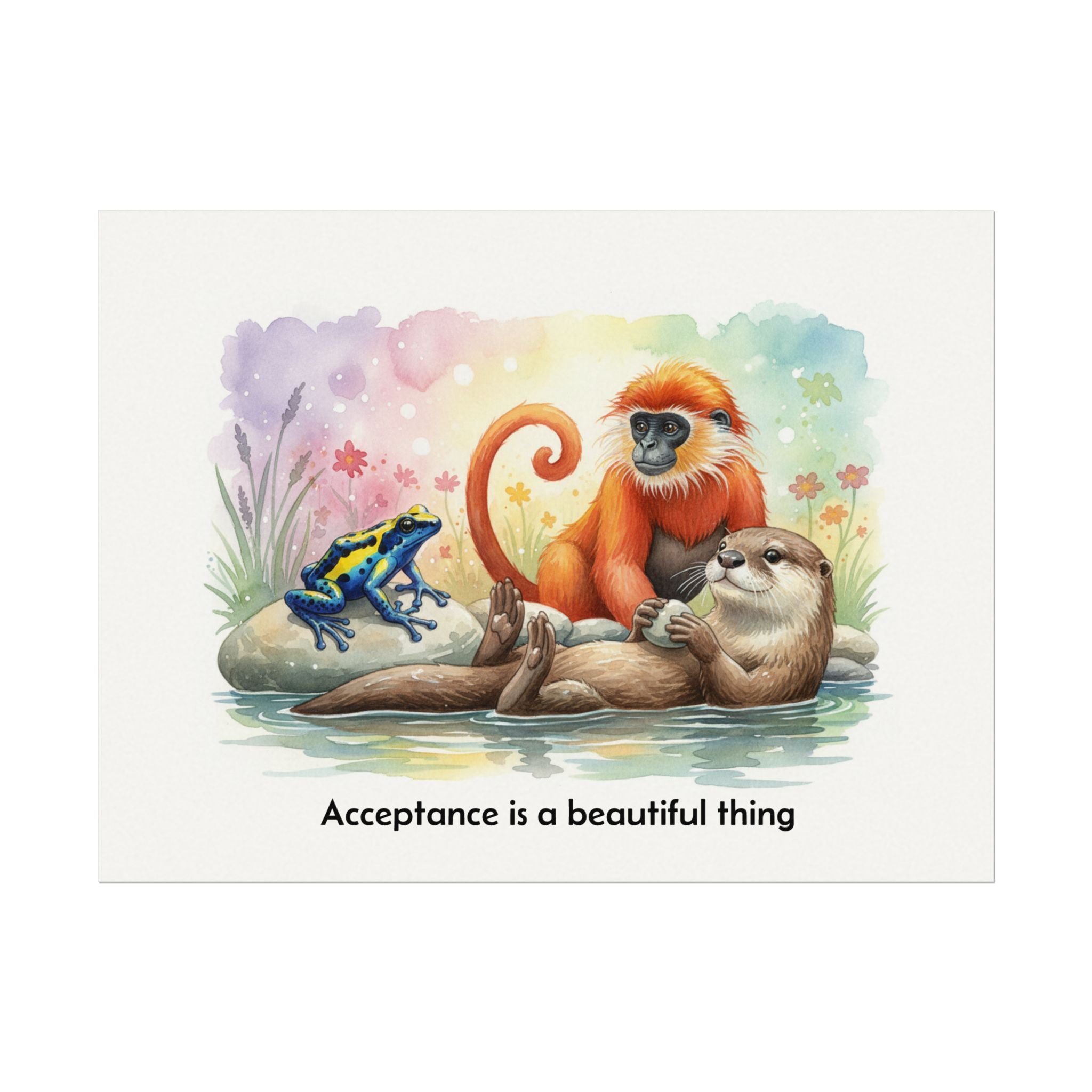 Watercolor Painting — "Acceptance Is A Beautiful Thing"