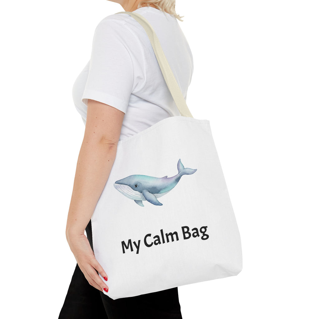 “My Calm Bag” Whale & Turtle Everyday Tote