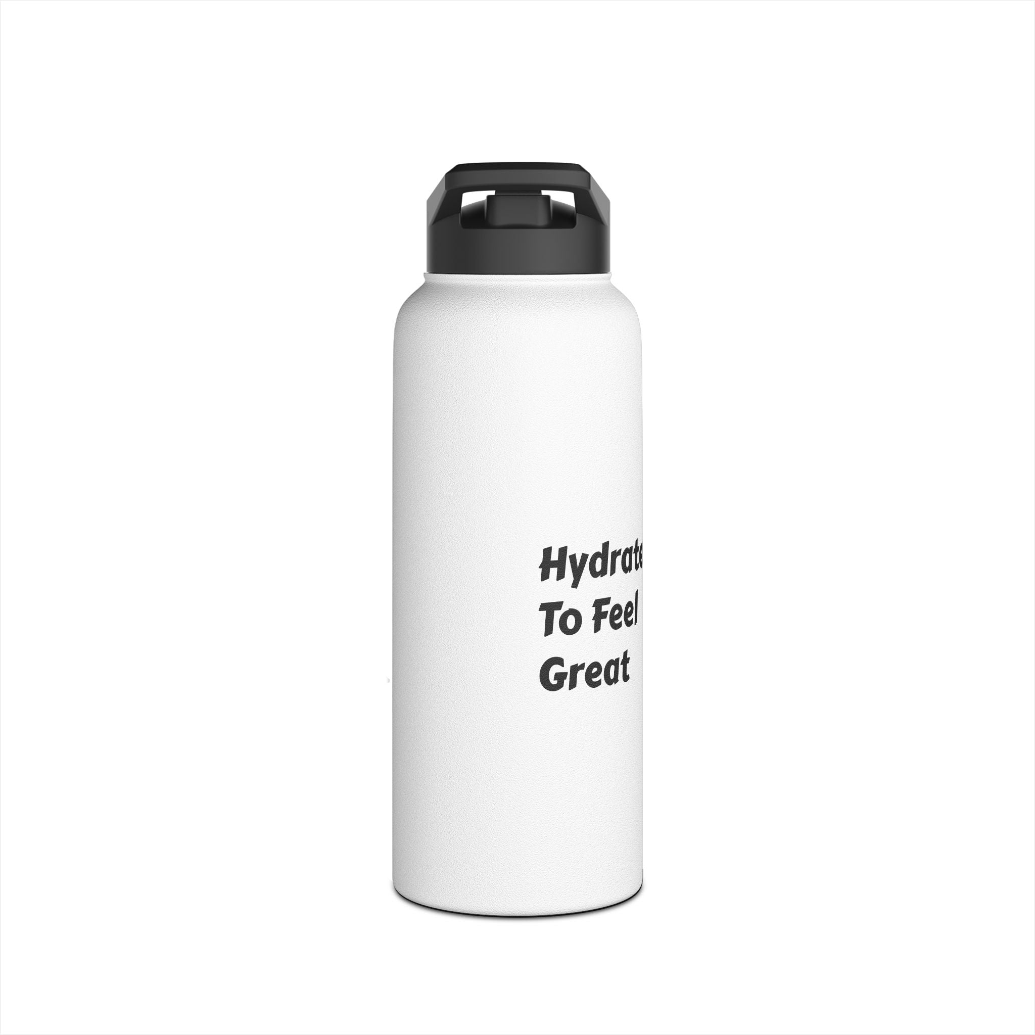 "Hydrate To Feel Great" — Lion Stainless Steel Water Bottle