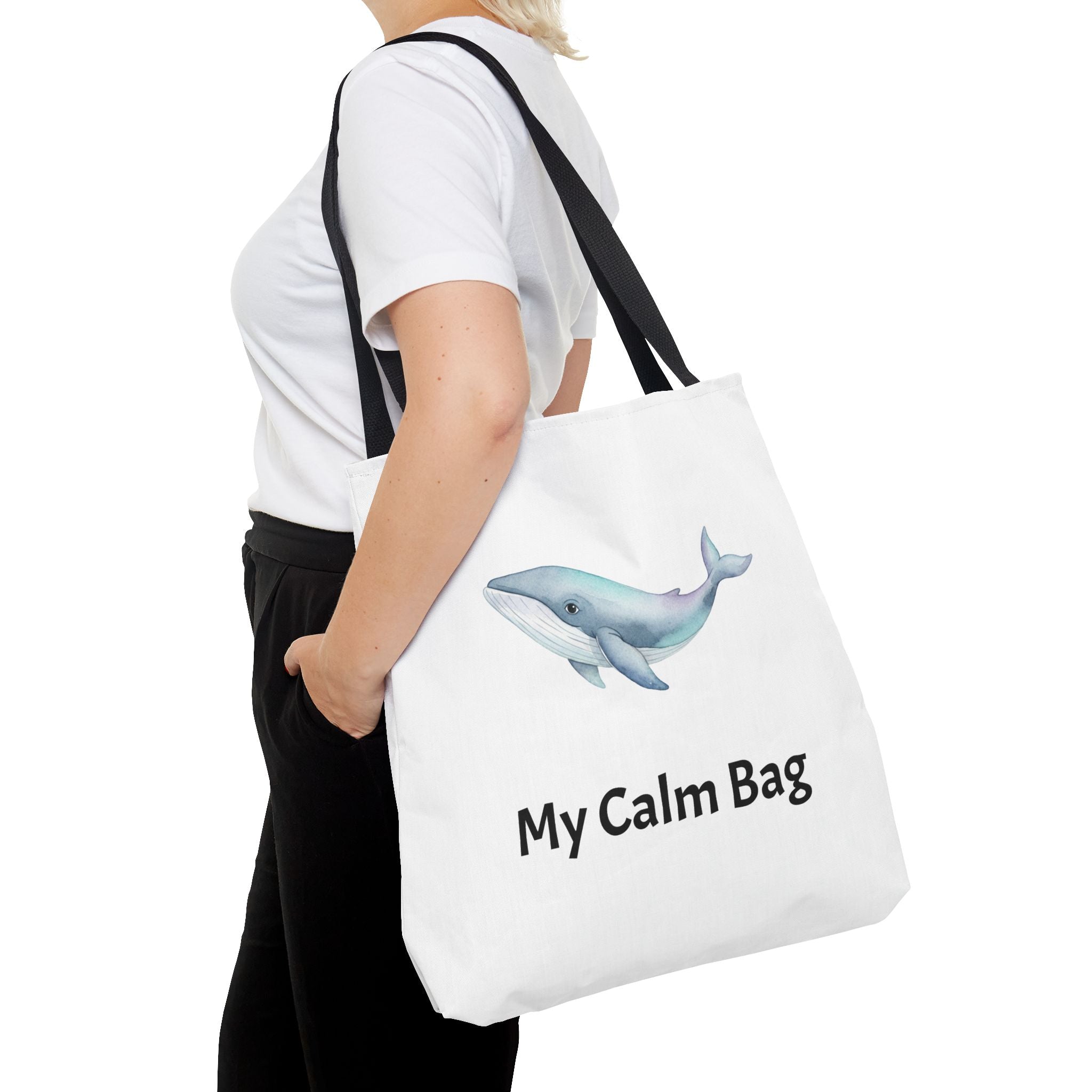 “My Calm Bag” Whale & Turtle Everyday Tote