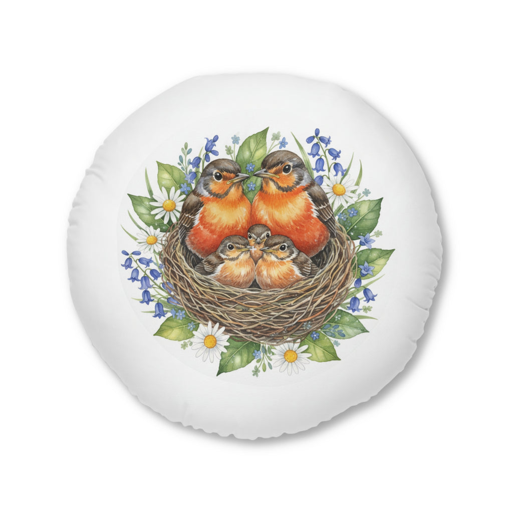 Round Tufted Floor Pillow — Robins & Swallows Calm Corner Cushion