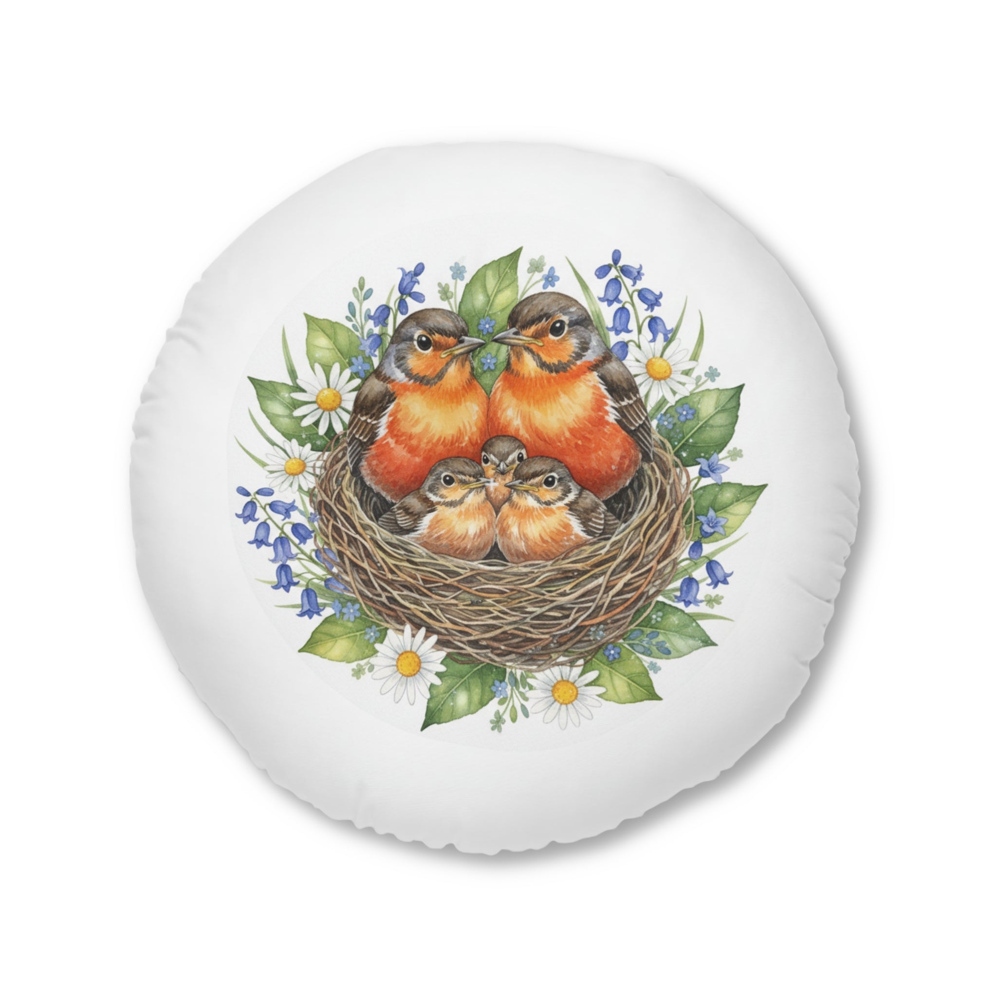 Round Tufted Floor Pillow — Robins & Swallows Calm Corner Cushion