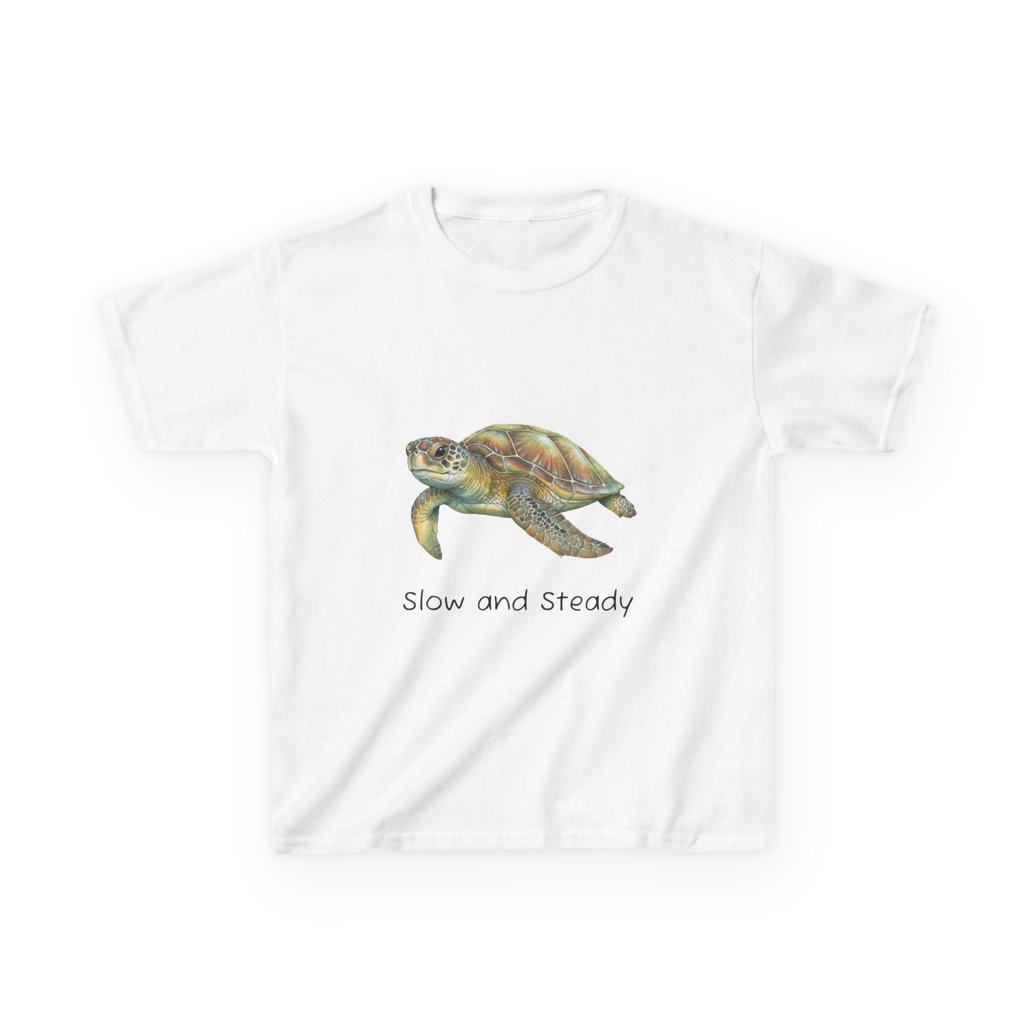 Kids Tee — "Slow and Steady" Sea Turtle