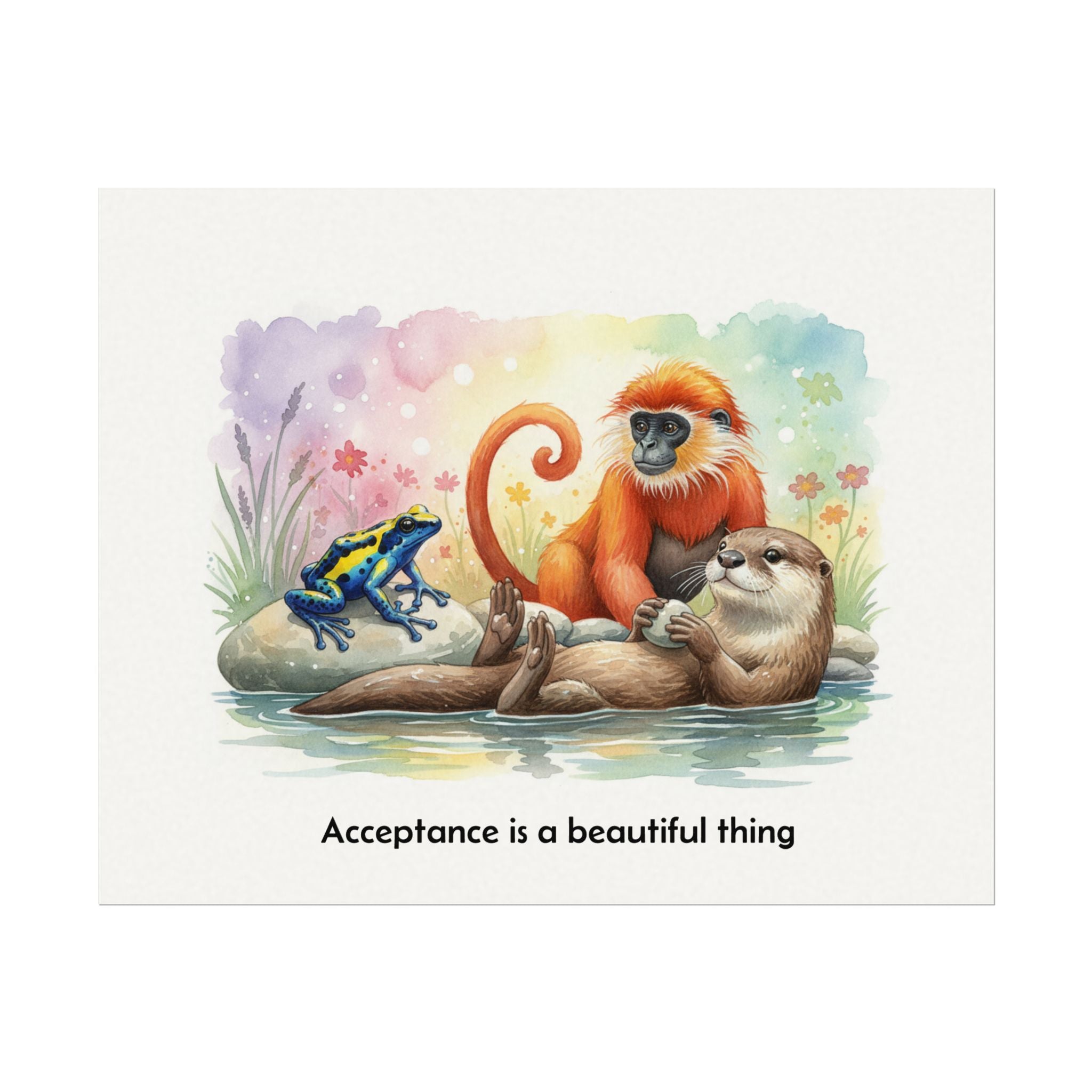 Watercolor Painting — "Acceptance Is A Beautiful Thing"