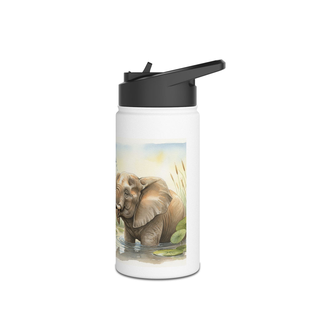 "Hydrate To Feel Great" — Elephant Stainless Steel Water Bottle