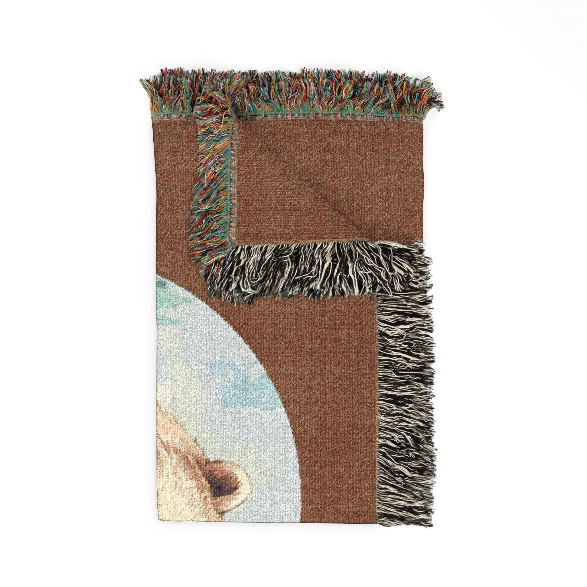 Cozy Mama Bear & Cub - Cotton, Woven Blanket