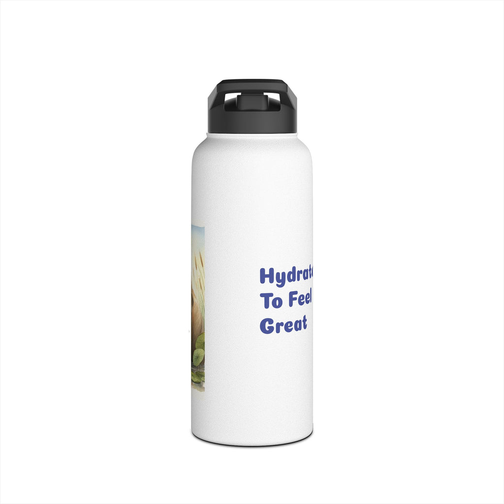 "Hydrate To Feel Great" — Elephant Stainless Steel Water Bottle