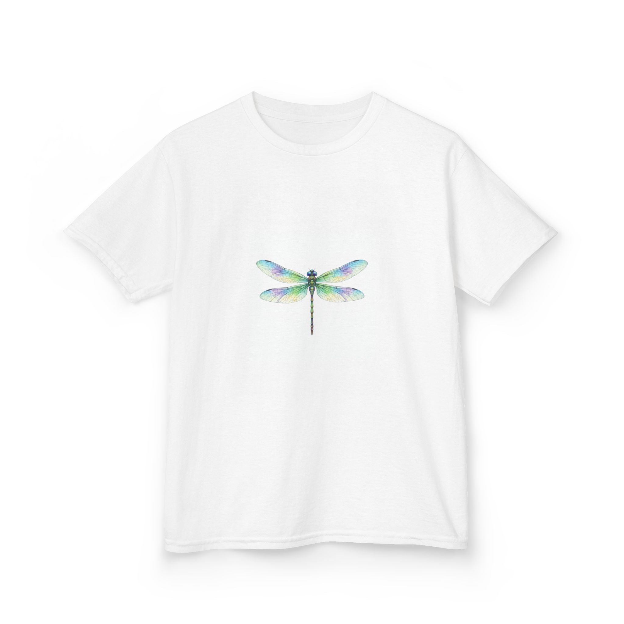 Kids Dragonfly T-Shirt — Pastel Watercolor Tee for Children