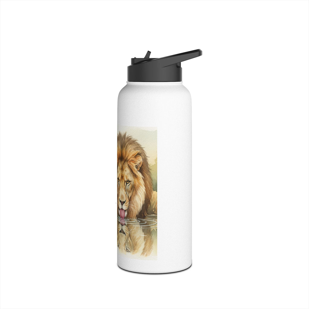 "Hydrate To Feel Great" — Lion Stainless Steel Water Bottle