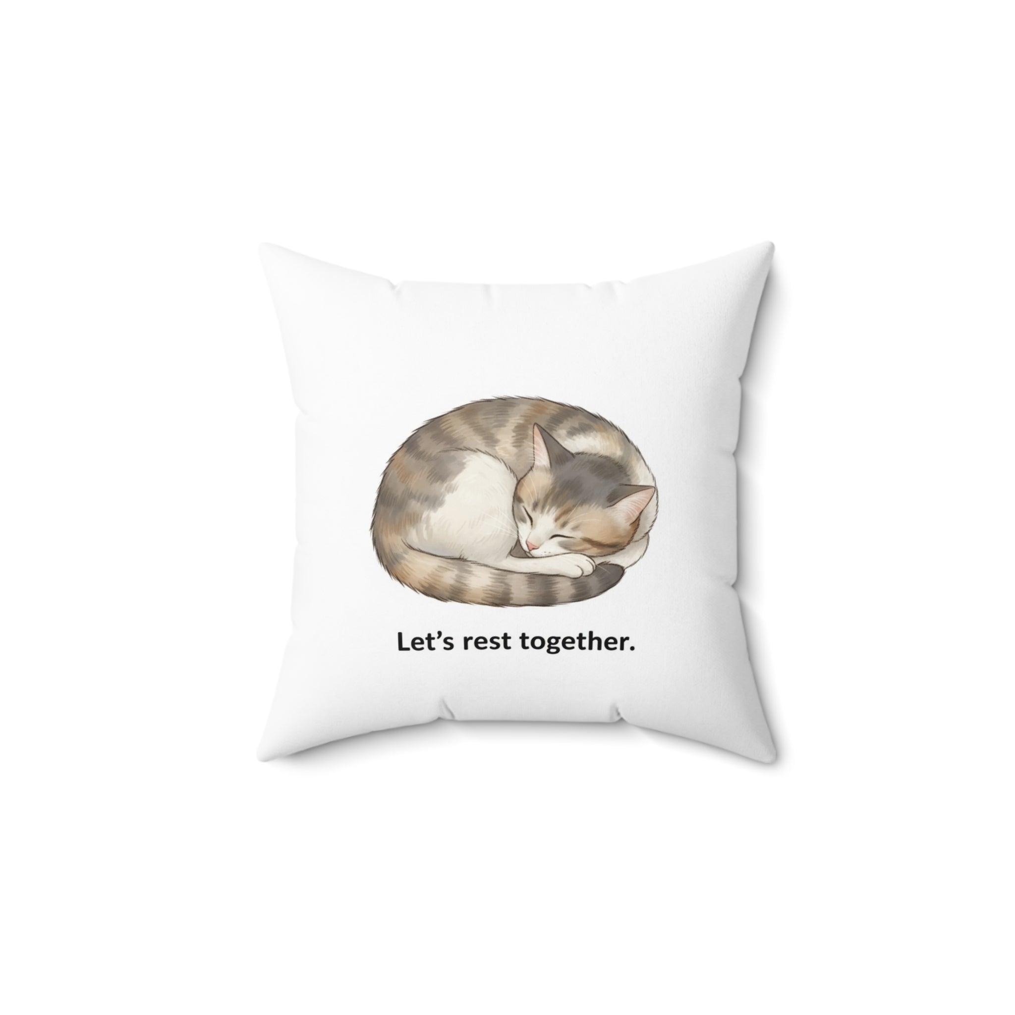 "Let's Rest Together" - Cat Calm Corner Pillow