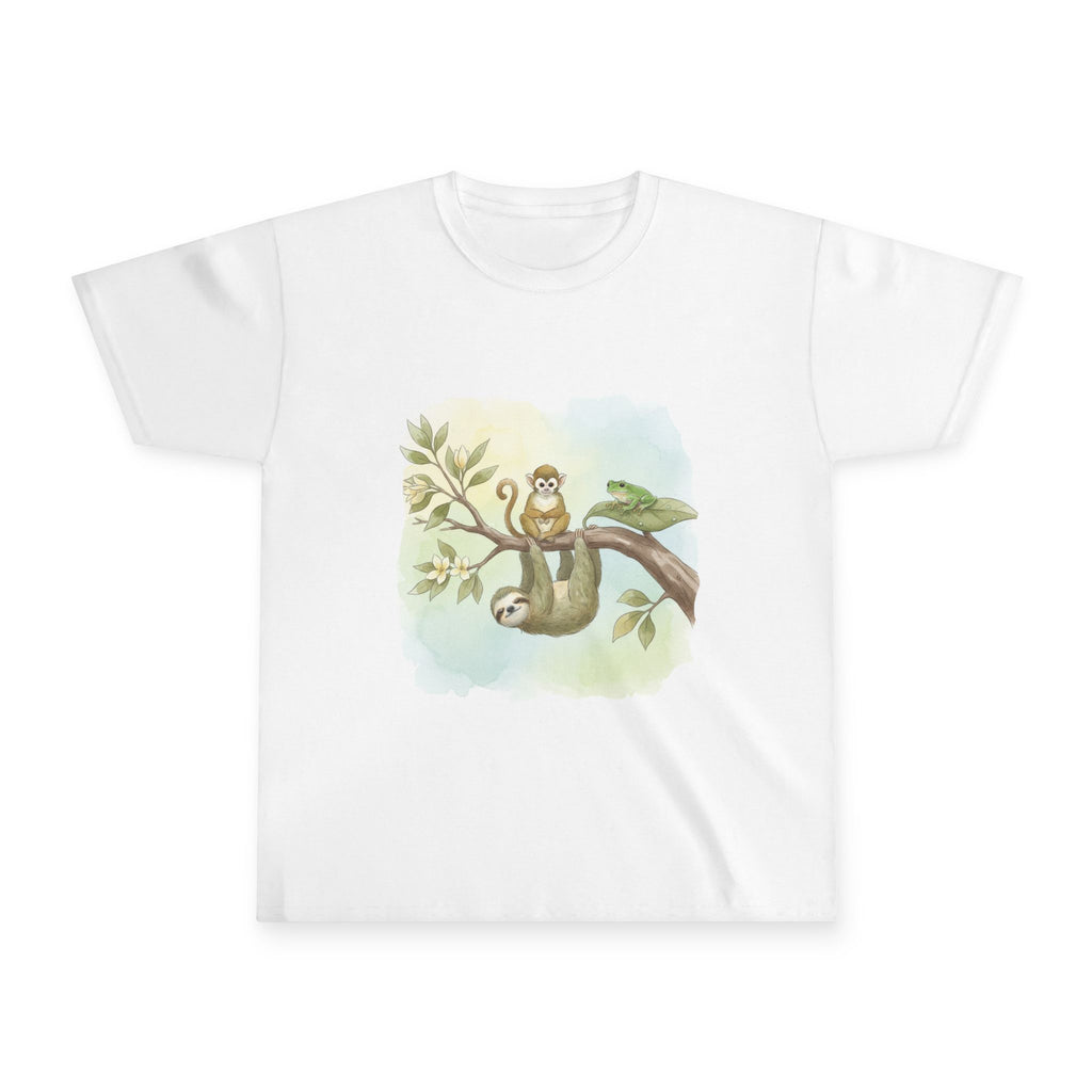 Kids T‑Shirt — Calming Sloth and Monkey