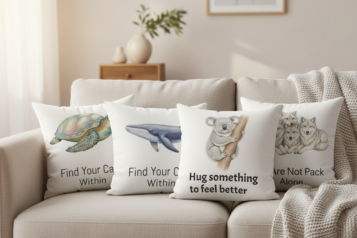 Four Pillow Product Showcase